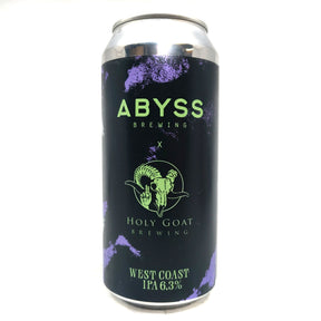 Abyss Brewing x Holy Goat Goat Lord West Coast IPA 6.3% (440ml can)-Hop Burns & Black