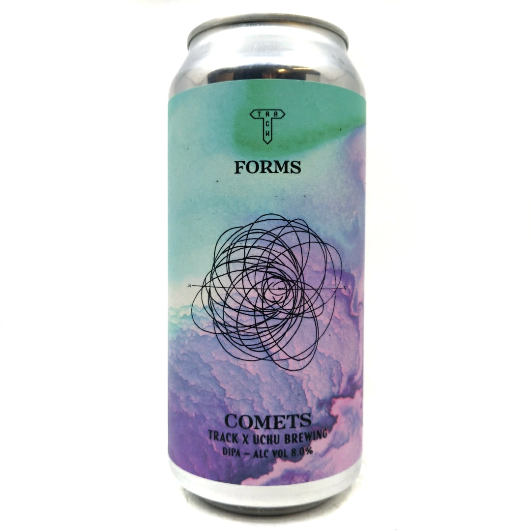Track x Uchu Comets Double IPA 8% (440ml can)-Hop Burns & Black