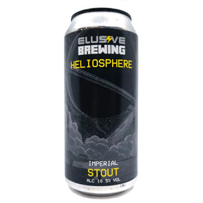 Elusive Brewing Heliosphere Imperial Stout 10.5% (440ml can)-Hop Burns & Black