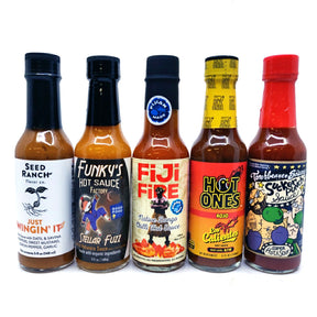 Hot Ones Mini Mix pack (5 sauces)-Hop Burns & Black