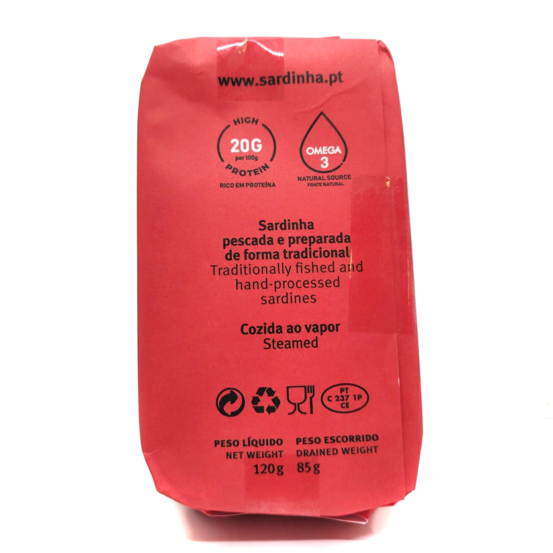 Sardinha Portuguese Sardines in Spicy Olive Oil with Chilli Pepper (120g)-Hop Burns & Black