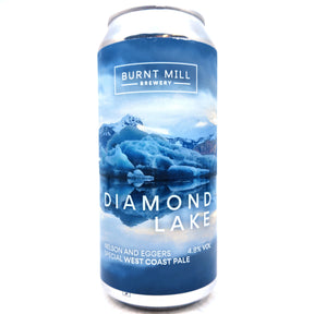 Burnt Mill Diamond Lake West Coast Pale Ale 4.8% (440ml can)-Hop Burns & Black