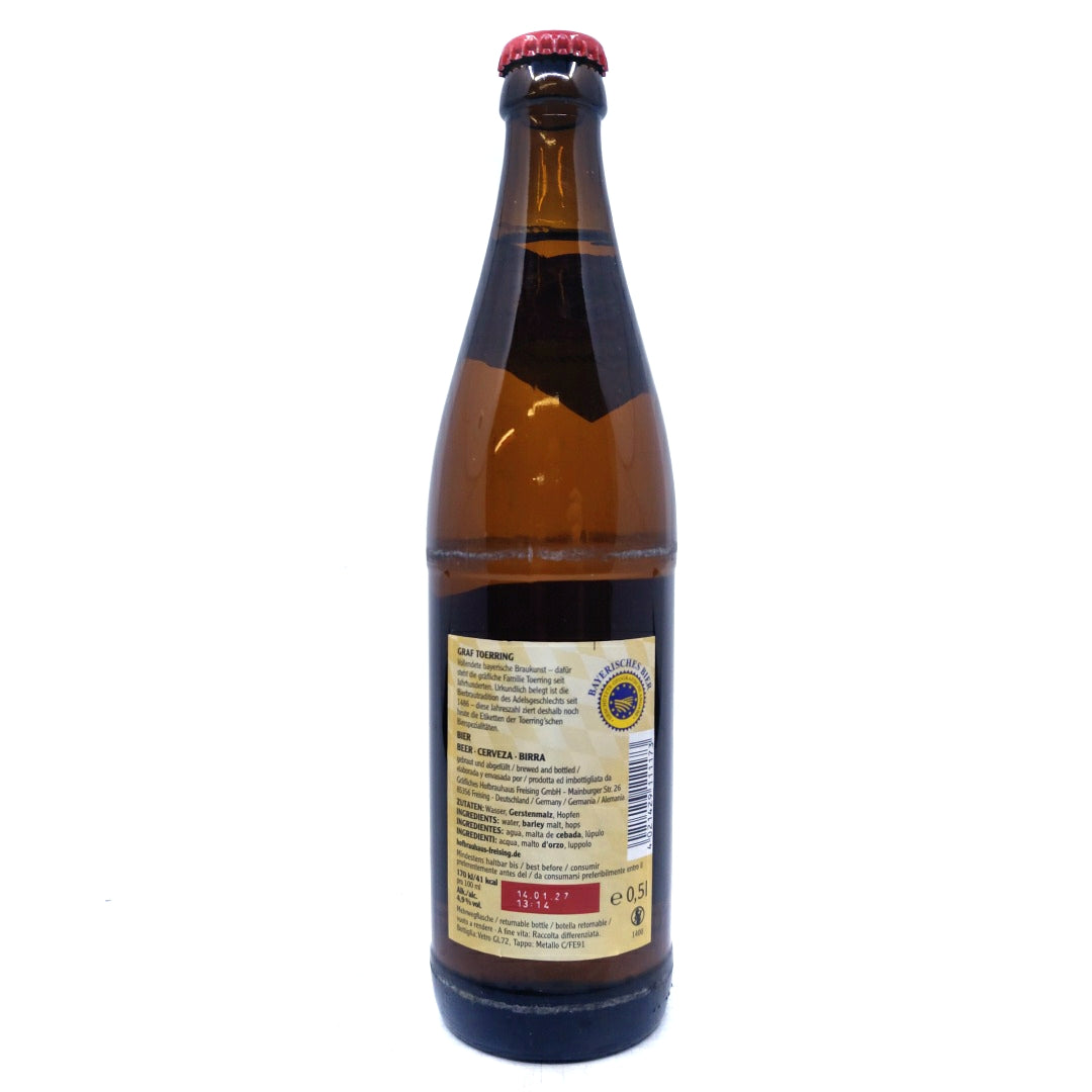 Hofbrauhaus Freising Graf Toerring UrHell 4.9% (500ml)-Hop Burns & Black