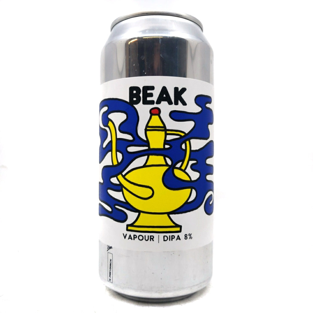 Beak Vapour Double IPA 8% (440ml can)-Hop Burns & Black