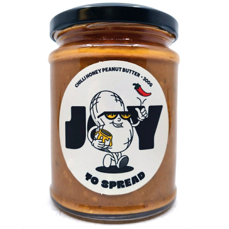 Joy To Spread Chilli Honey Peanut Butter (300g)-Hop Burns & Black