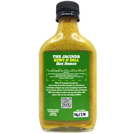 Scally Scovilles The Jacinda Kiwi & Dill Hot Sauce (200ml)-Hop Burns & Black