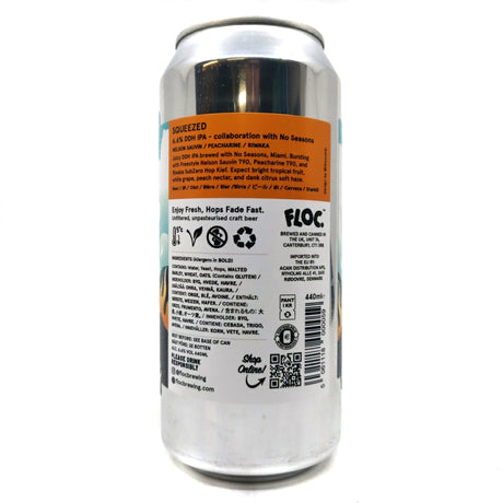 Floc Brewing x No Seasons Squeezed DDH IPA 6.6% (440ml can)-Hop Burns & Black
