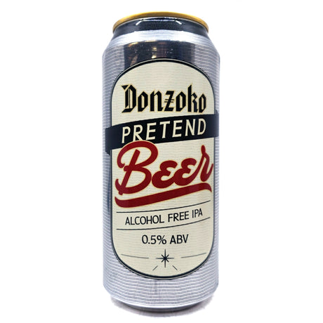 Donzoko Pretend Beer Alcohol Free IPA 0.5% (330ml can)-Hop Burns & Black