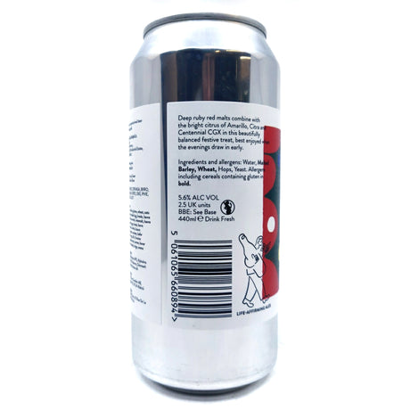 Beak Brewery Holly Hoppy Red 5.6% (440ml can)-Hop Burns & Black