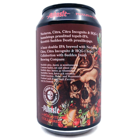 Puhaste x Sudden Death Mindcatcher DDH Double IPA 8% (330ml)-Hop Burns & Black