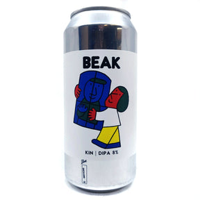 Beak Brewery x Factory Kin Double IPA 8% (440ml can)-Hop Burns & Black