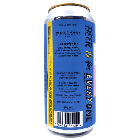 Pretty Decent Honk If You're Sour 5.5% (440ml can)-Hop Burns & Black