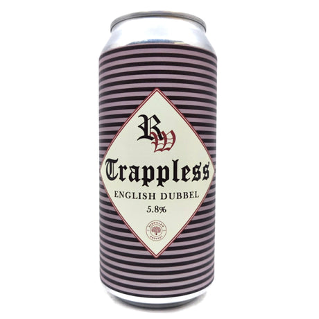 Redwillow Trappless English Dubbel 5.8% (440ml can)-Hop Burns & Black