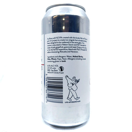 Beak Brewery x Floc Threads NZ IPA 6.5% (440ml can)-Hop Burns & Black