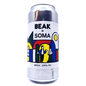 Beak Brewery x SOMA Mesa Double IPA 8% (440ml can)-Hop Burns & Black