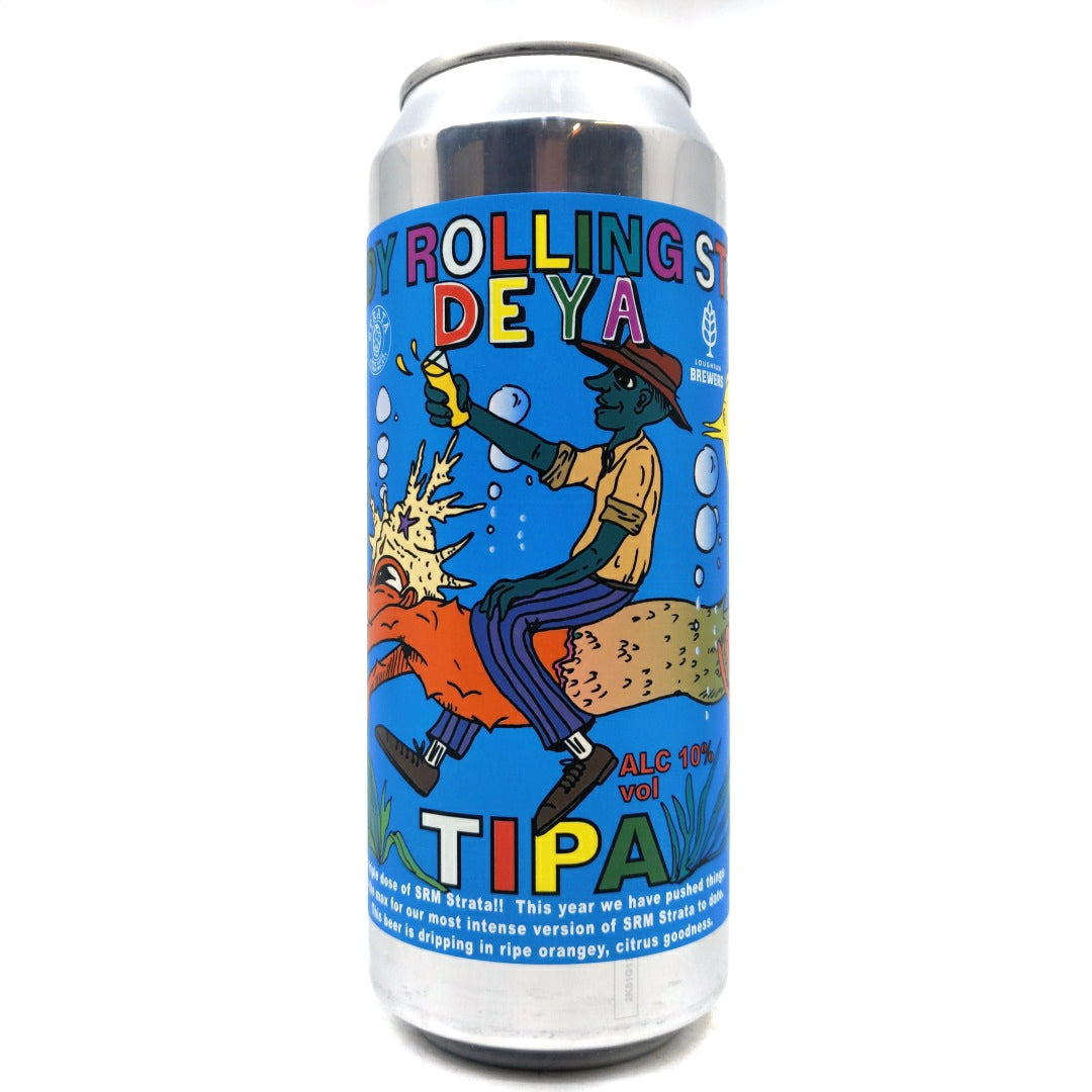 DEYA Double Steady Rolling Strata Triple IPA 10% (500ml can)-Hop Burns & Black