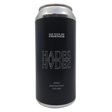 We Can Be Friends Hades Deep Dark Stout 0.5% (440ml can)-Hop Burns & Black