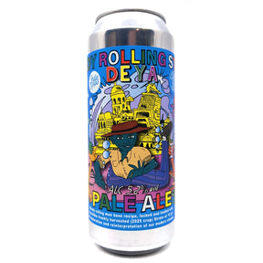 DEYA Double Steady Rolling Strata Double IPA 8% (500ml can)-Hop Burns & Black