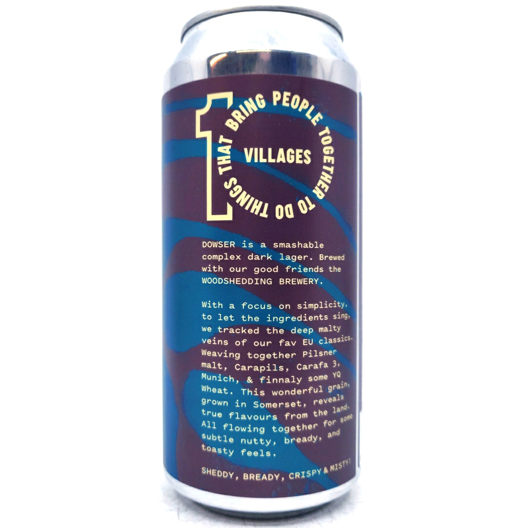 Villages x Woodshedding Dowser Dark Lager 4.8% (440ml can)