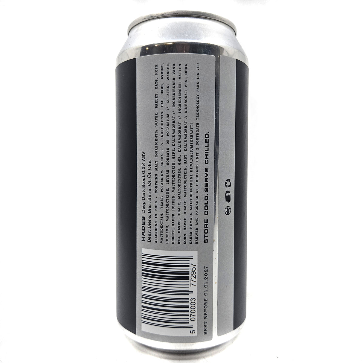 We Can Be Friends Hades Deep Dark Stout 0.5% (440ml can)-Hop Burns & Black