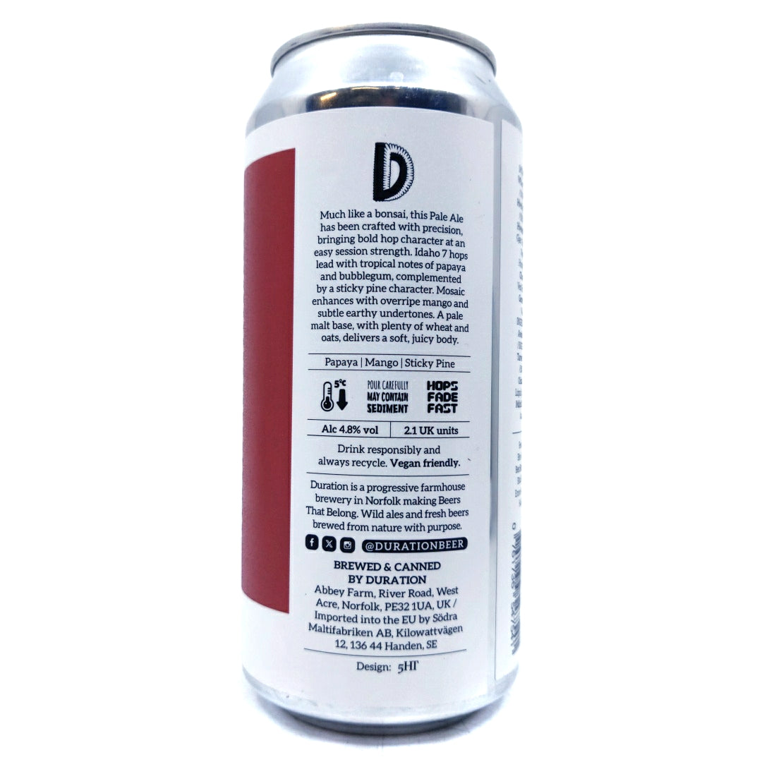 Duration Bonsai 2026 Pale Ale 4.8% (440ml can)-Hop Burns & Black