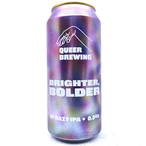 Queer Brewing Brighter Bolder Alcohol Free Pale Ale 0.5% (440ml can)-Hop Burns & Black