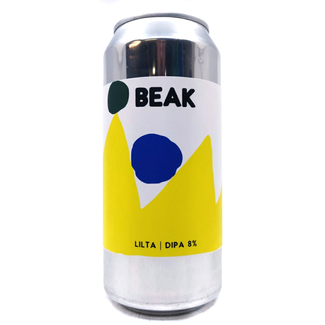 Beak Brewery Lilta Double IPA 8% (440ml can)-Hop Burns & Black