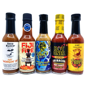 Hot Ones Mini Mix pack (5 sauces)-Hop Burns & Black
