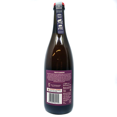 Garage Project x Coedo x Stone Tsuyu Saison 11.4% (750ml)-Hop Burns & Black