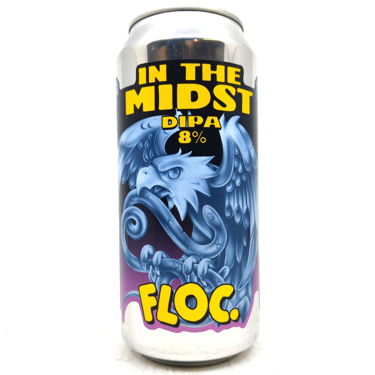 Floc Brewing In the Midst Double IPA 8% (440ml can)-Hop Burns & Black