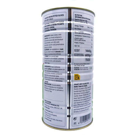 Perello Gordal Spicy Olives (600g big tin)-Hop Burns & Black