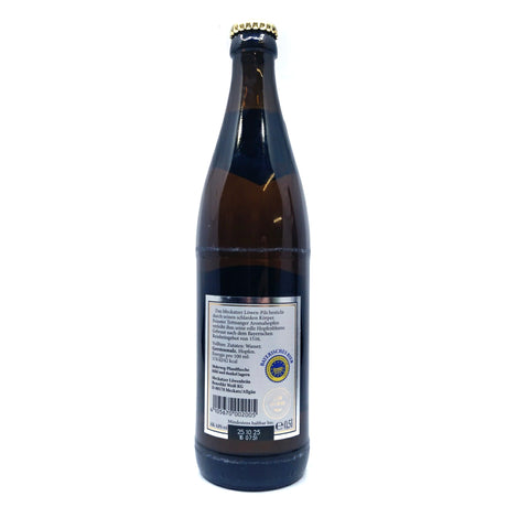 Meckatzer Lowen-Pils 4.8% (500ml)-Hop Burns & Black