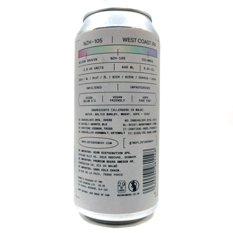 Two Flints NZ-105 Bract Project West Coast IPA 6.5% (440ml can)-Hop Burns & Black