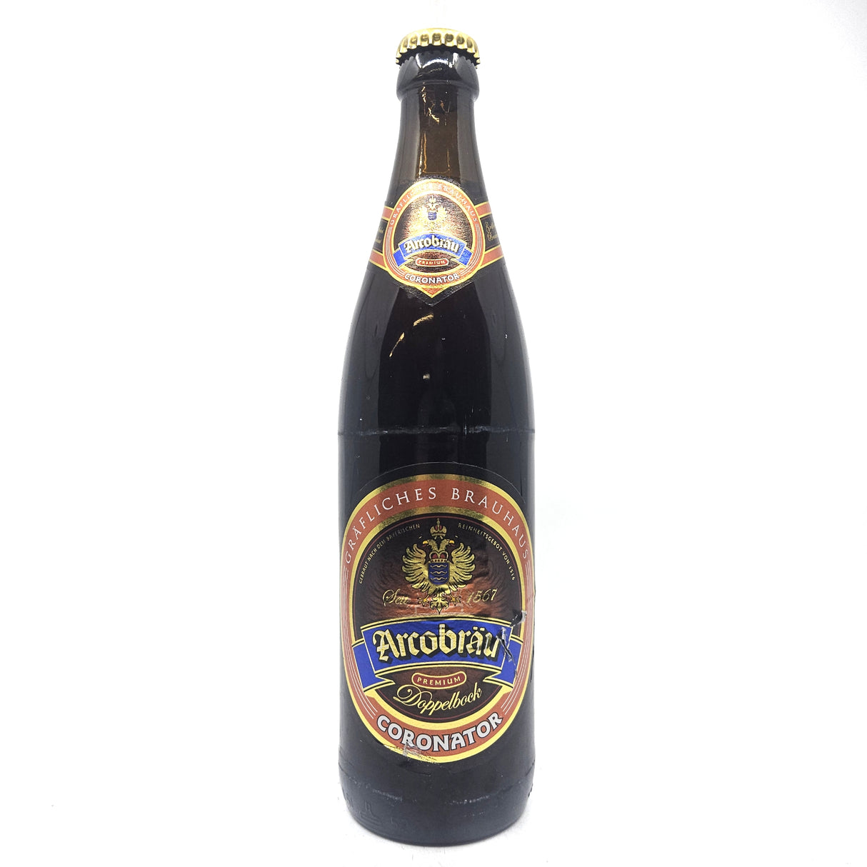 Arcobrau Coronator Doppelbock 7.2% (500ml)-Hop Burns & Black