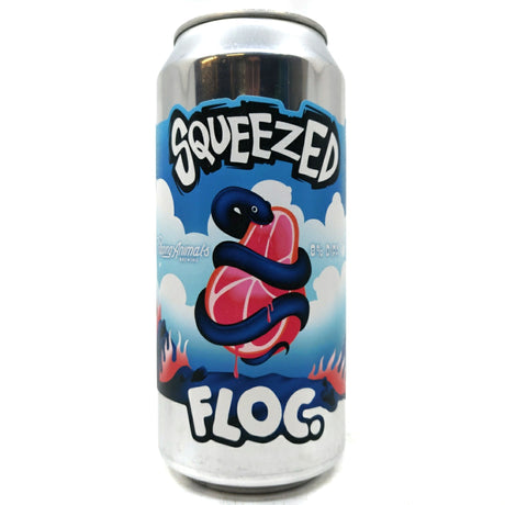 Floc Brewing x Tripping Animals Squeezed Double IPA 8% (440ml can)-Hop Burns & Black