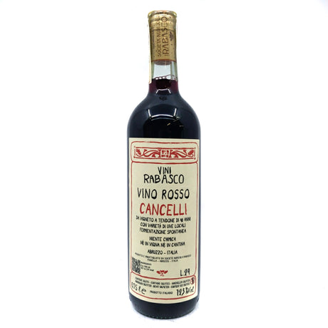 Vini Rabasco Vino Cancelli ROSSO 2024 (750ml)-Hop Burns & Black