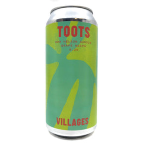 Villages Toots DDH Nelson Sauvin Grape New England IPA 6.2% (440ml can)-Hop Burns & Black