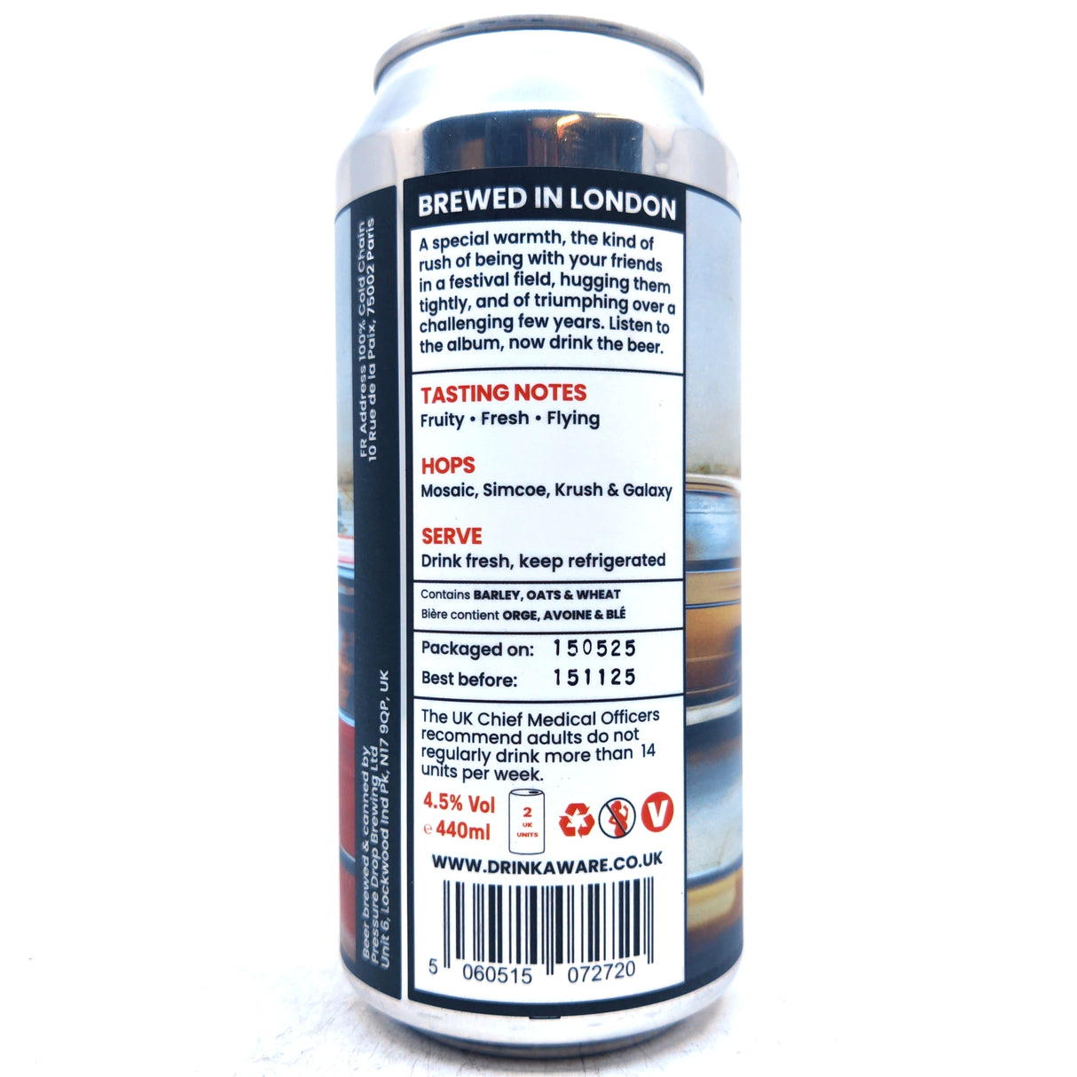 Pressure Drop x Maribou State Hallucinating Love Pale Ale 4.5% (440ml can)-Hop Burns & Black