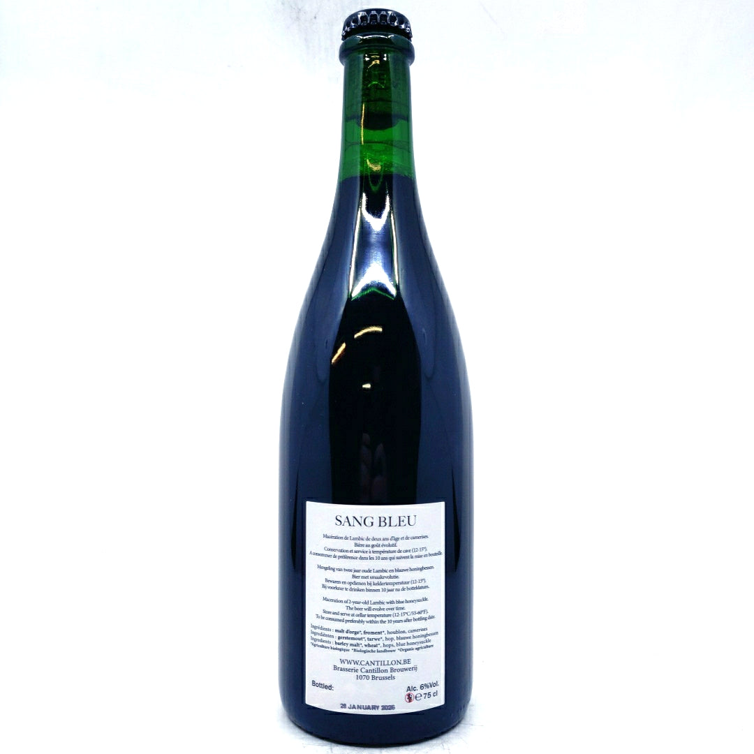 Cantillon Sang Bleu 6% (750ml)-Hop Burns & Black