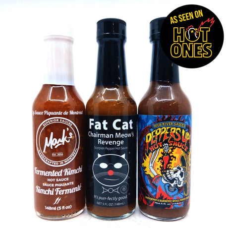 Hot Ones Hot Sauce Season 24 Heat Pack (3 sauces)-Hop Burns & Black