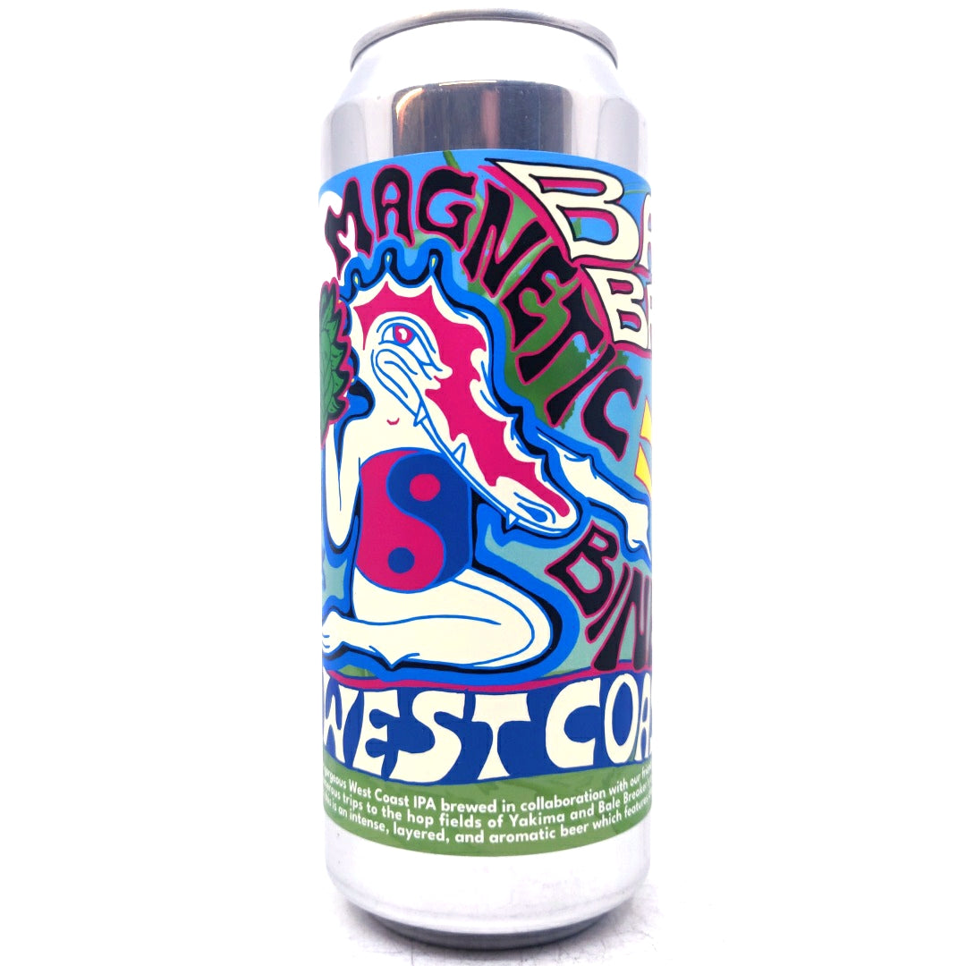 DEYA x Bale Breaker Magnetic Bines West Coast IPA 7% (500ml can)-Hop Burns & Black