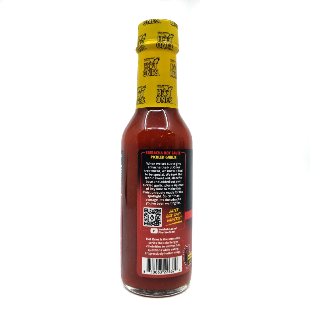 Hot Ones Pickled Garlic Sriracha Hot Sauce (148ml)-Hop Burns & Black