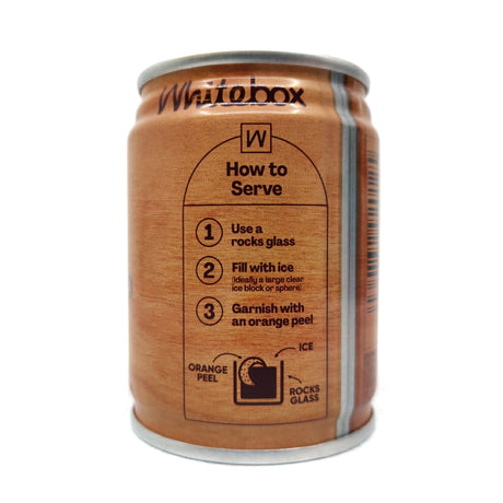 Whitebox Chipper's Old Fashioned Cocktail 32.2% (100ml can)-Hop Burns & Black