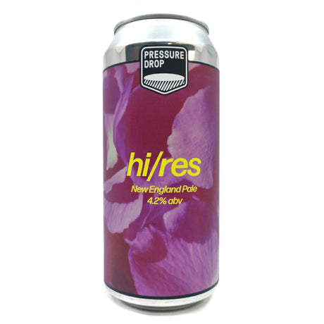 Pressure Drop hi/res New England Pale Ale 4.2% (440ml can)-Hop Burns & Black