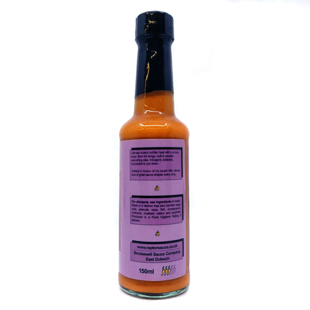 Raptor Buffalo Hot Sauce (150ml)-Hop Burns & Black