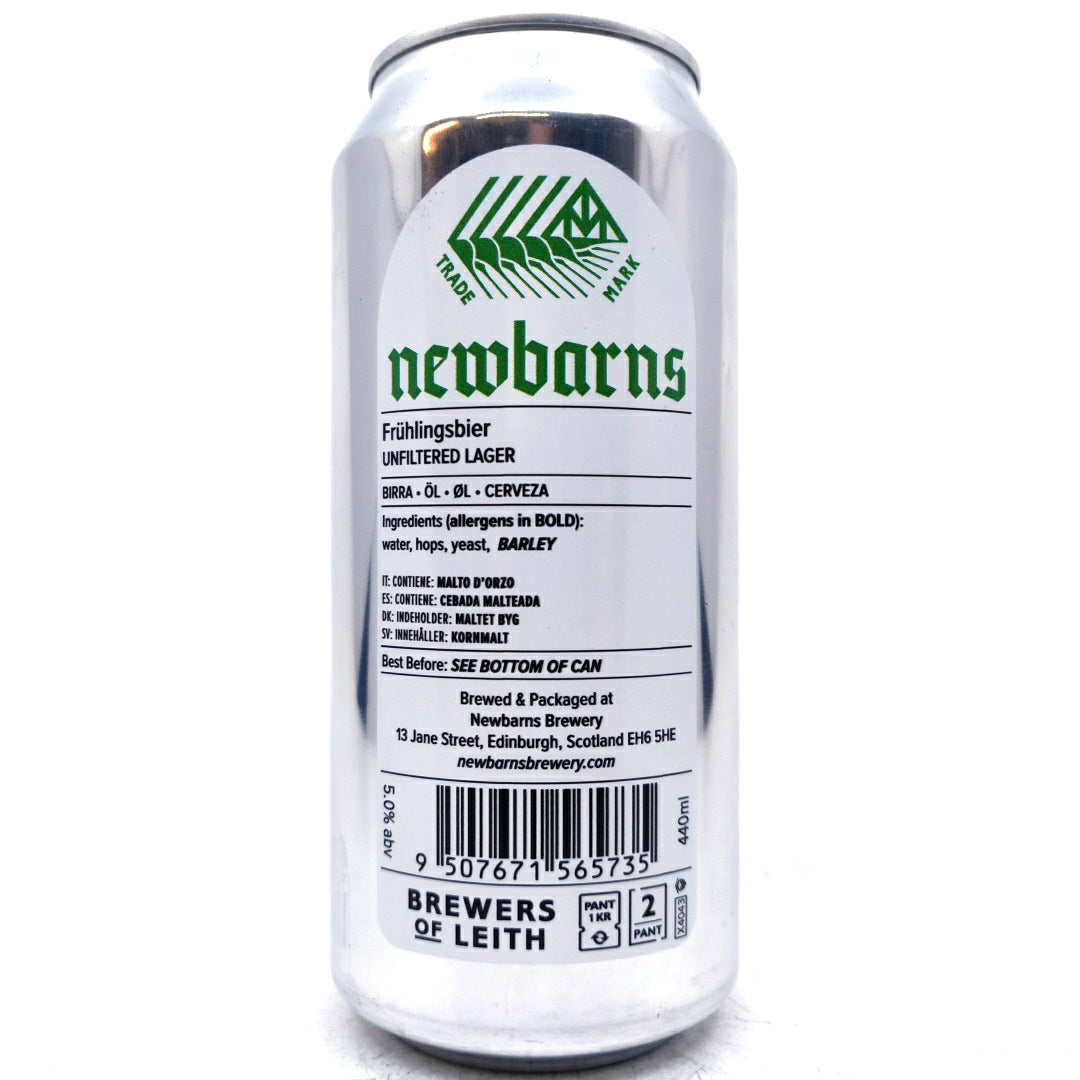 Newbarns Fruhlingsbier 5% (440ml can)-Hop Burns & Black