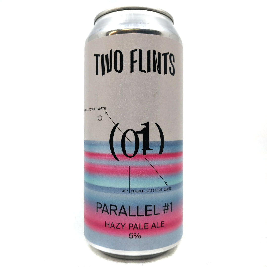 Two Flints Parallel #1 Citra & Nelson Sauvin DDH Pale 5% (440ml can)-Hop Burns & Black