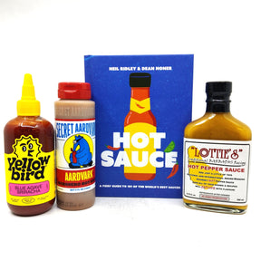 Hot Sauce Book & Sauce Pack (book + 3 sauces)-Hop Burns & Black