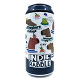 Indie Rabble Capybara Collage New England IPA 6.4% (440ml can)-Hop Burns & Black