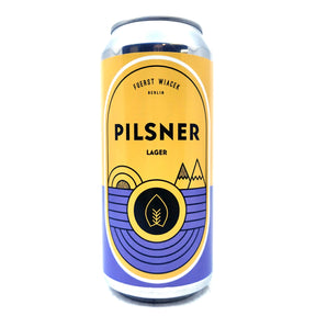 Fuerst Wiacek Pilsner 5% (440ml can)-Hop Burns & Black